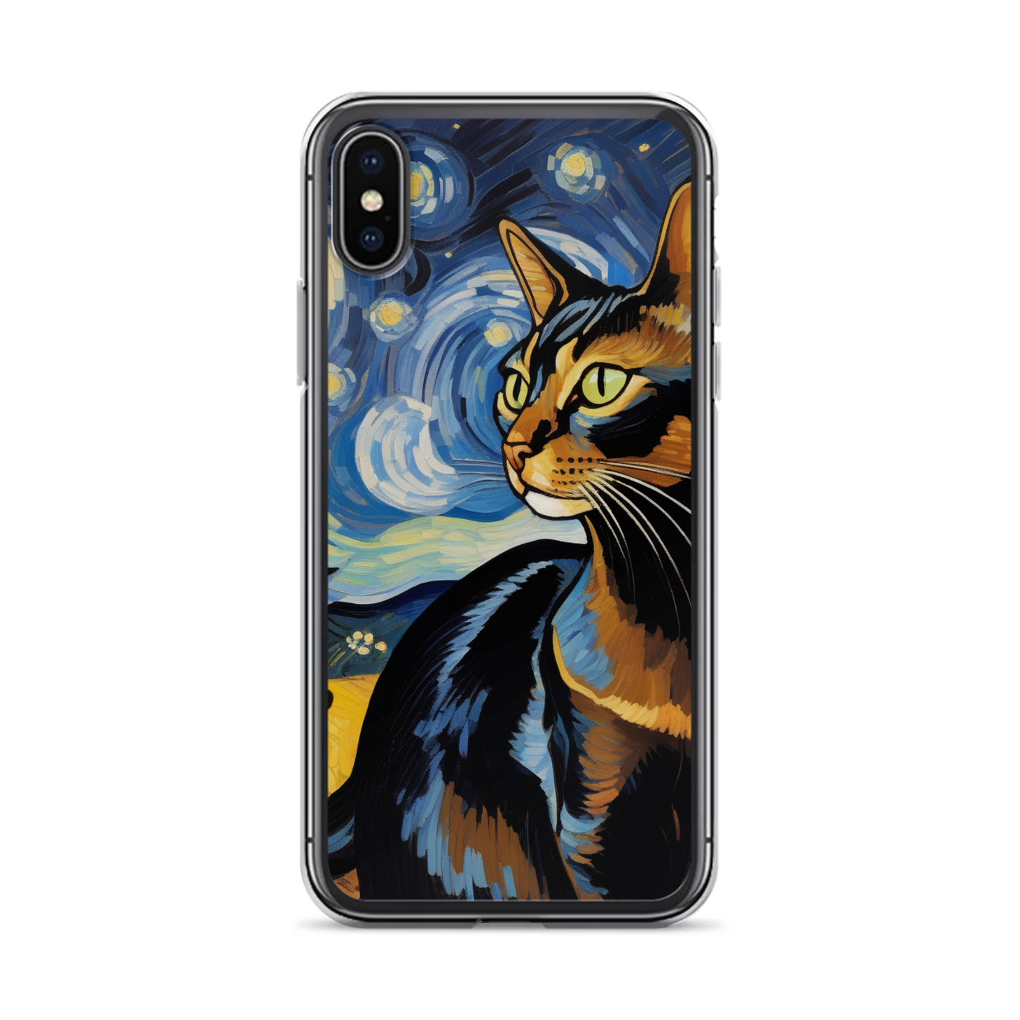 PugMug Custom Black Abyssinian Cat iPhone Case