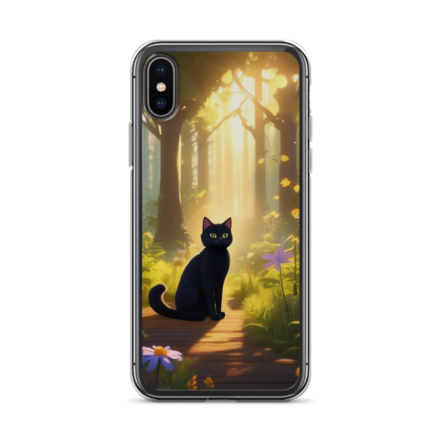 PugMug Custom Black Companion Cat iPhone Case