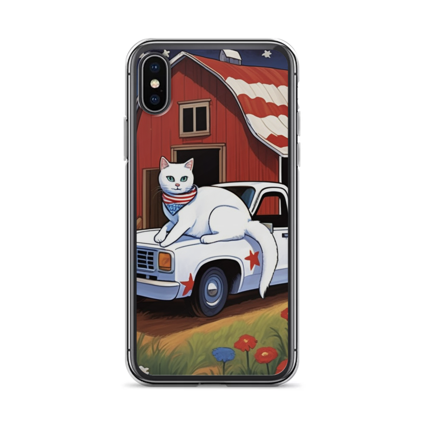 PugMug Custom White Companion Cat iPhone Case