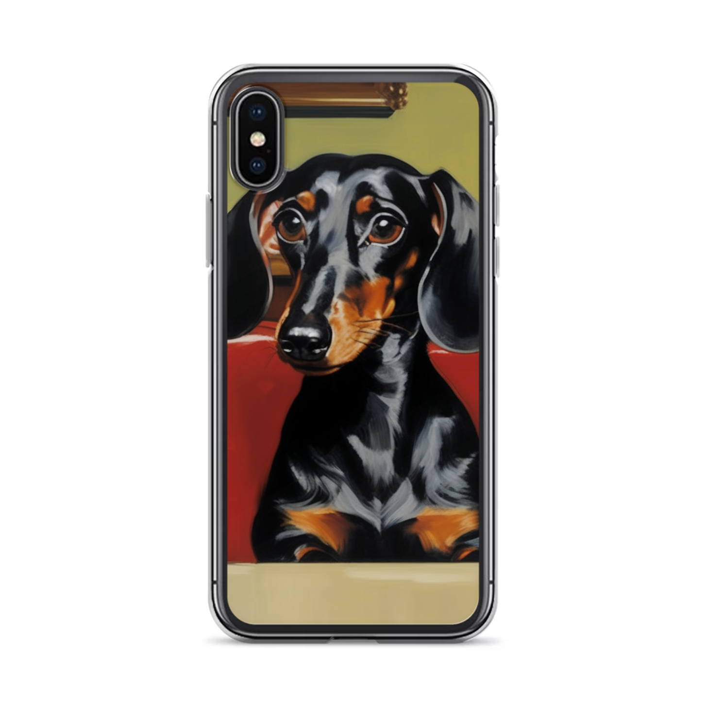 PugMug Custom Black Dachshund iPhone Case