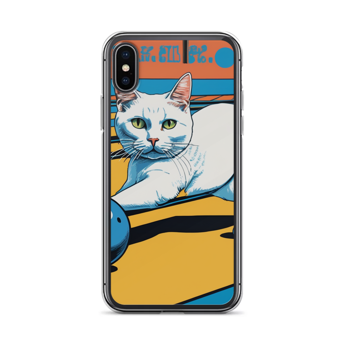 PugMug Custom White Companion Cat iPhone Case