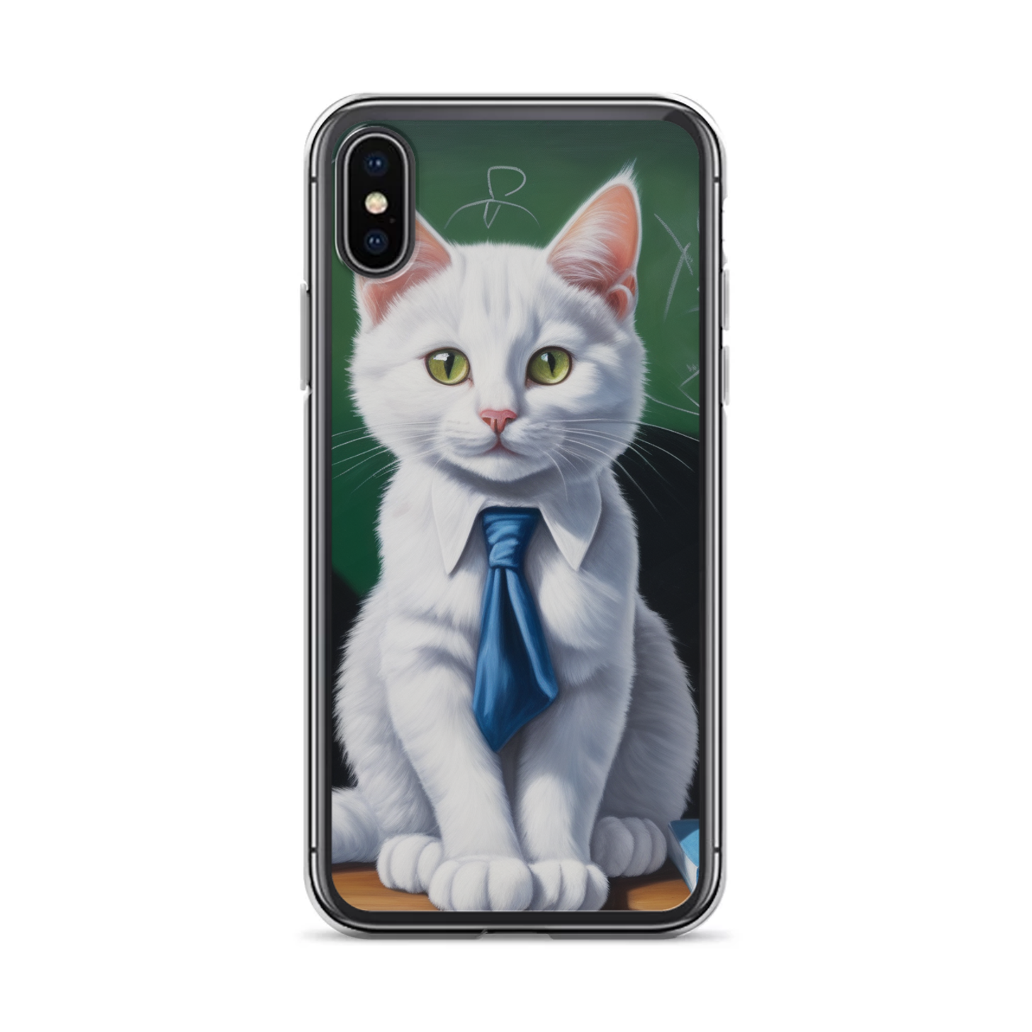 PugMug Custom White Companion Cat iPhone Case