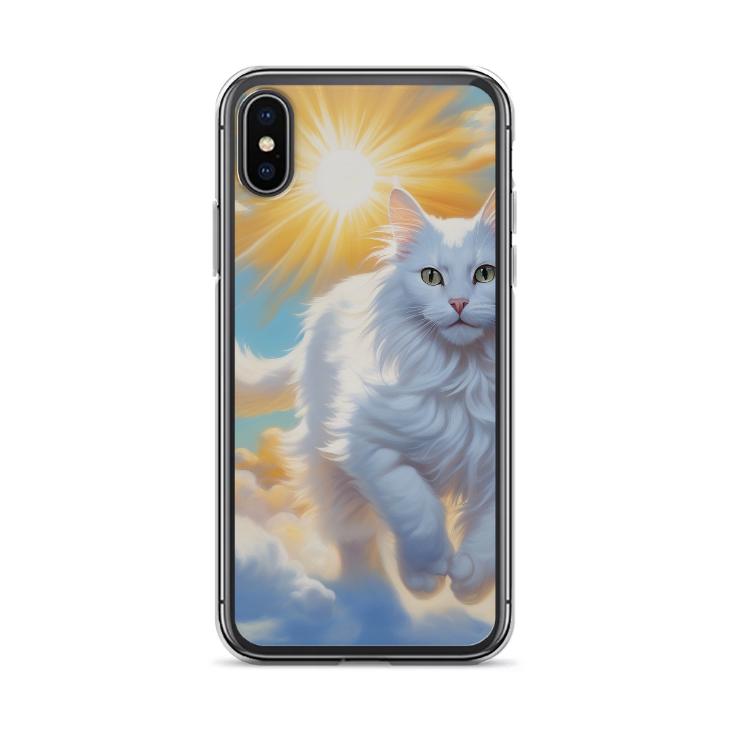 PugMug Custom White Companion Cat iPhone Case