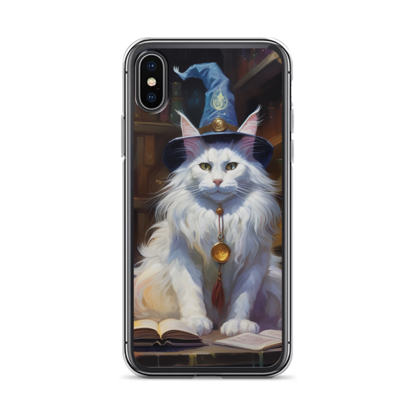PugMug Custom White Maine Coon Cat iPhone Case