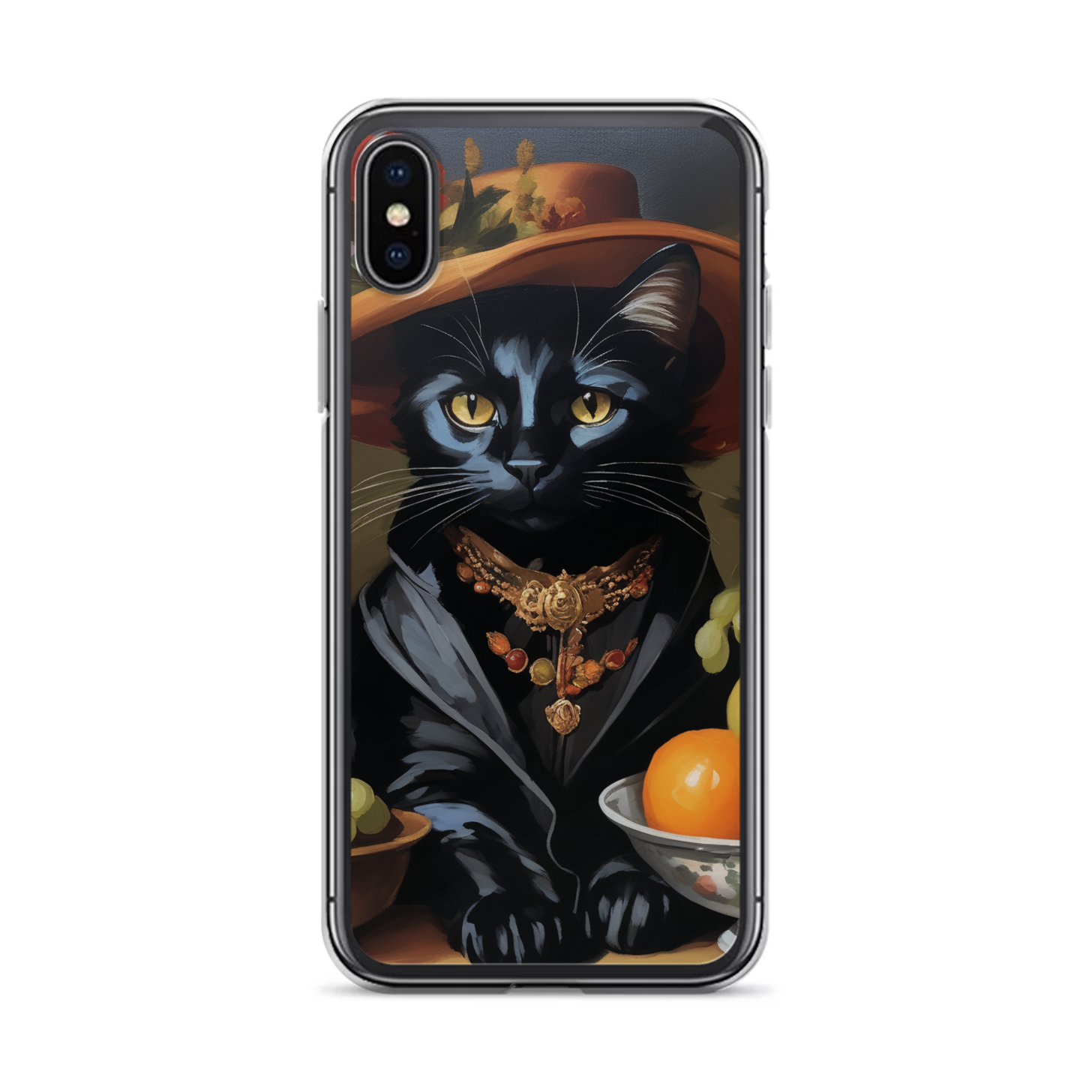 PugMug Custom Black Companion Cat iPhone Case