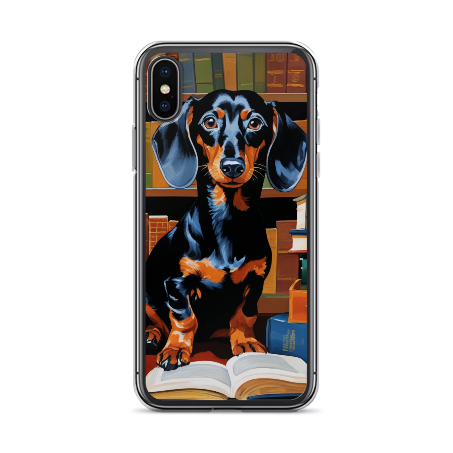 PugMug Custom Black Dachshund iPhone Case