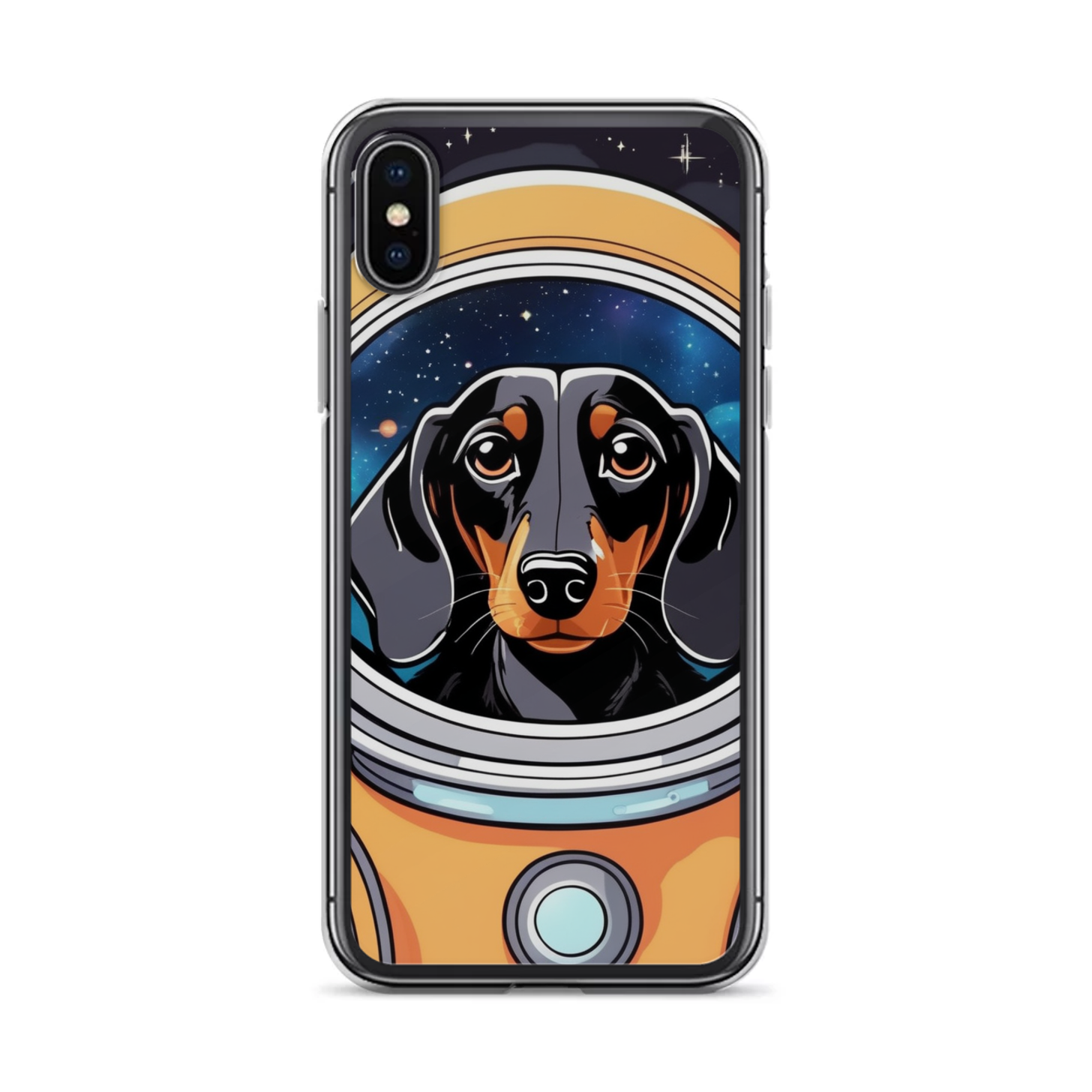 PugMug Custom Black Dachshund iPhone Case