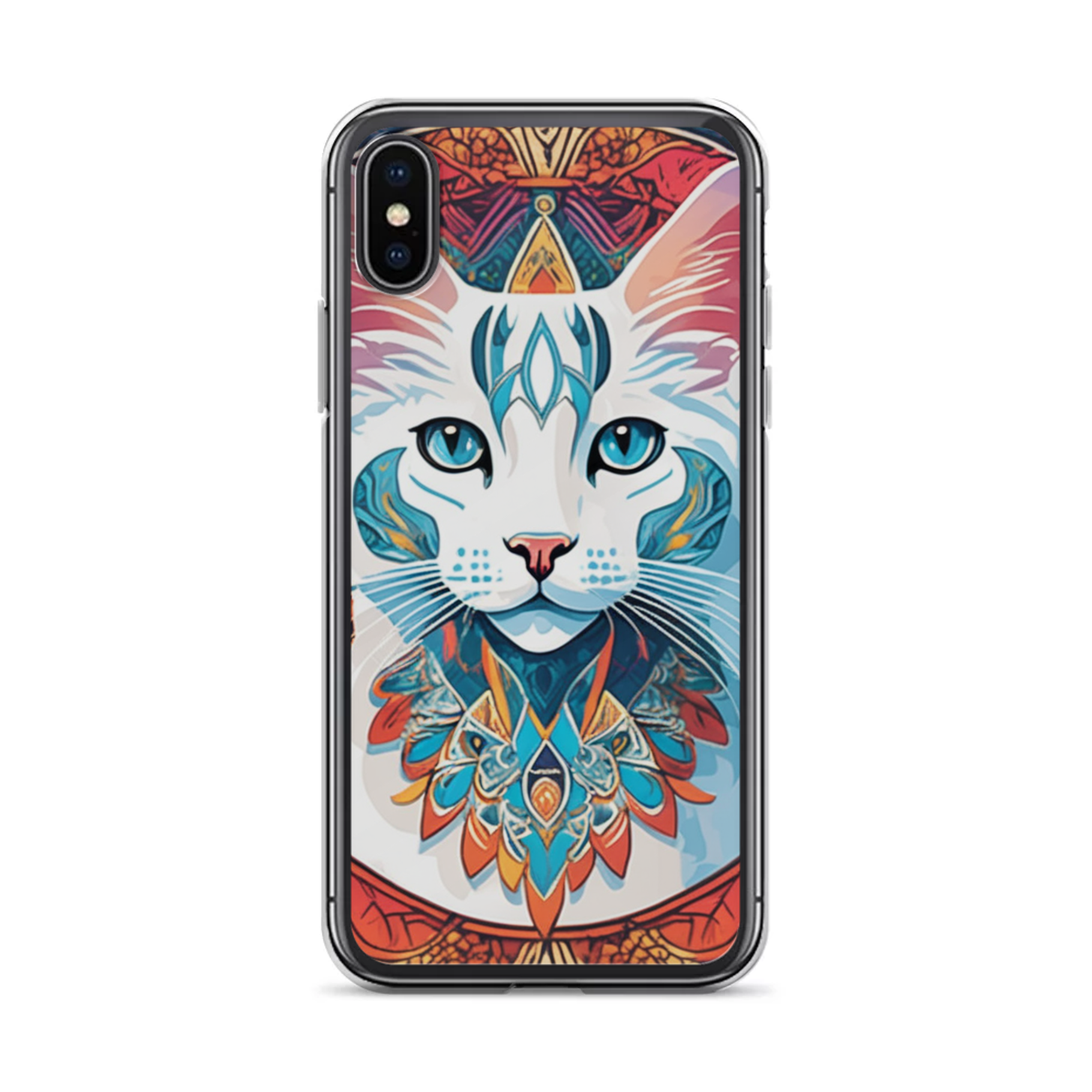 PugMug Custom White Companion Cat iPhone Case