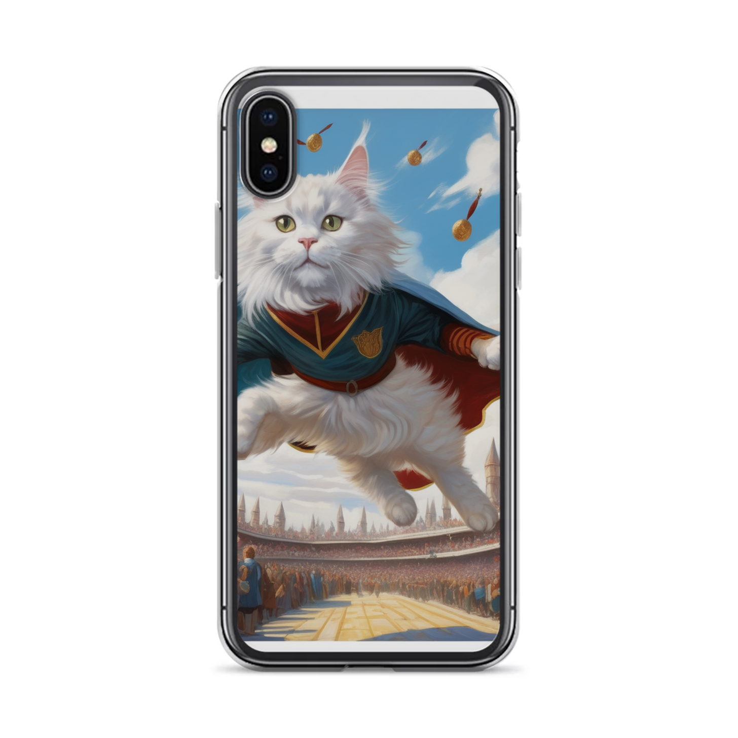 PugMug Custom White Maine Coon Cat iPhone Case