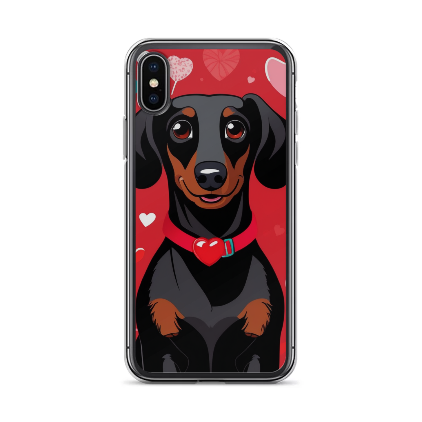 PugMug Custom Black Dachshund iPhone Case