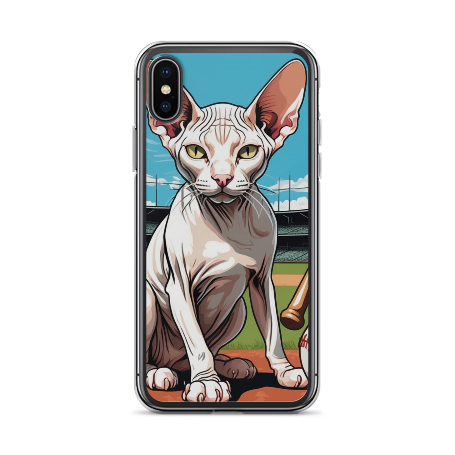 PugMug Custom White Sphynx Cat iPhone Case