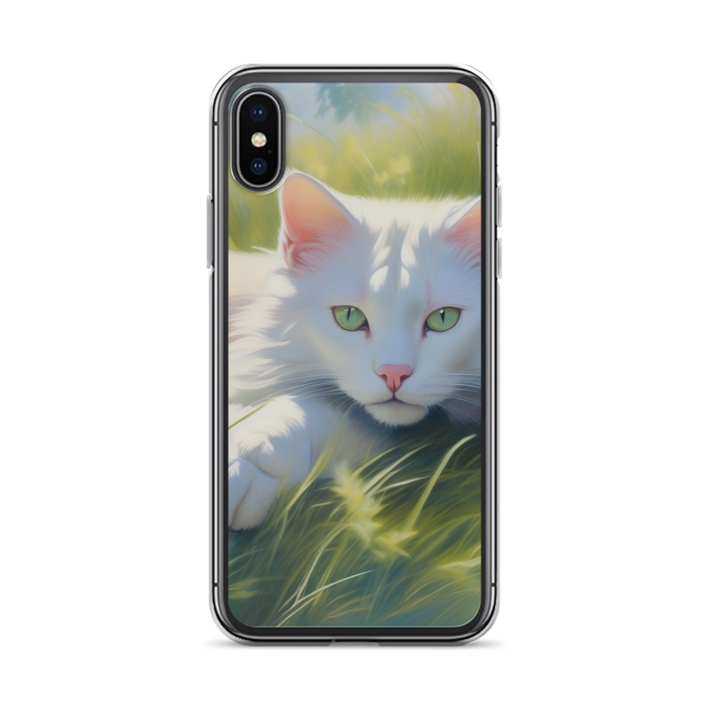 PugMug Custom White Exotic Cat iPhone Case