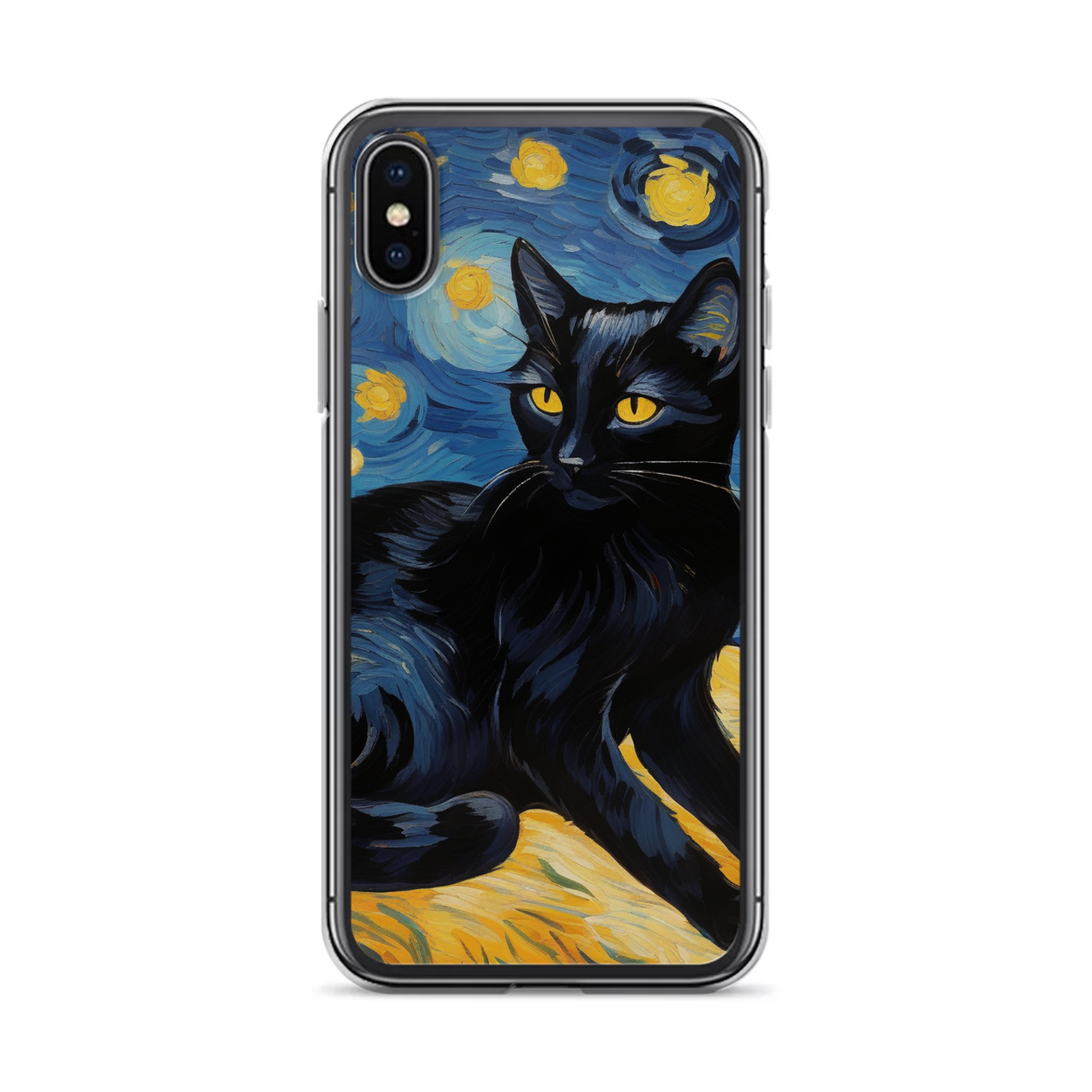 PugMug Custom Black Companion Cat iPhone Case