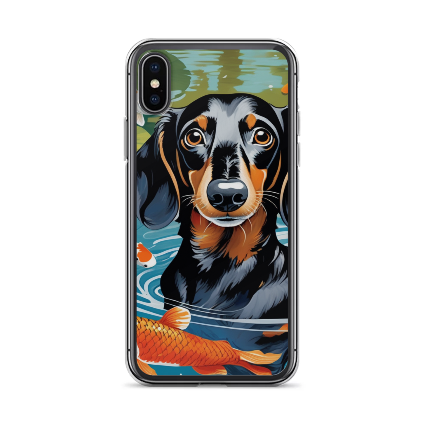 PugMug Custom Black Dachshund iPhone Case