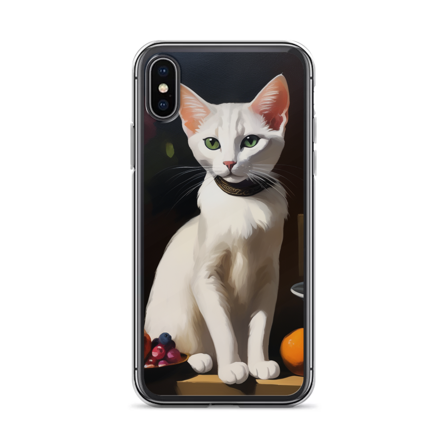 PugMug Custom White Abyssinian Cat iPhone Case