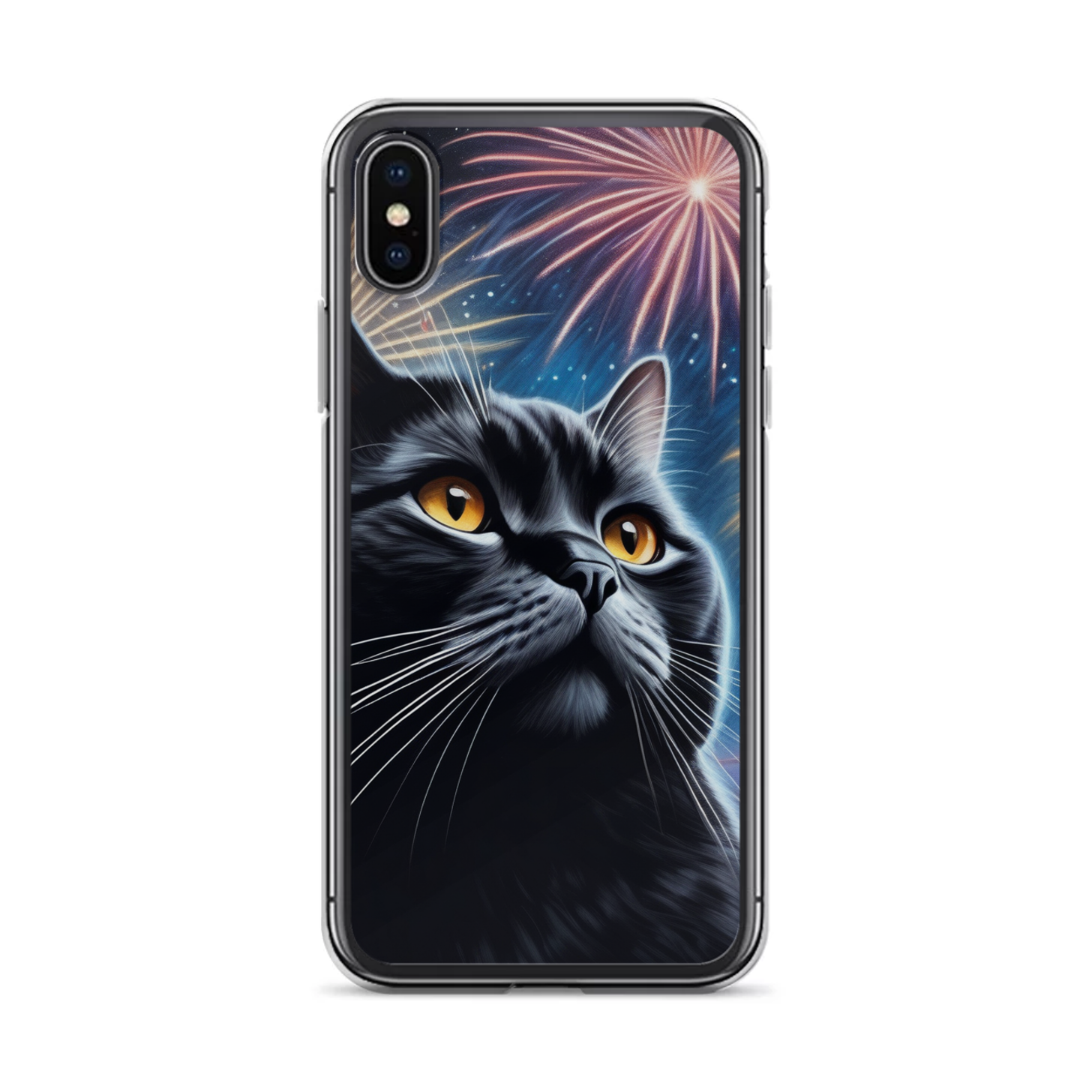 PugMug Custom Black British Shorthair Cat iPhone Case