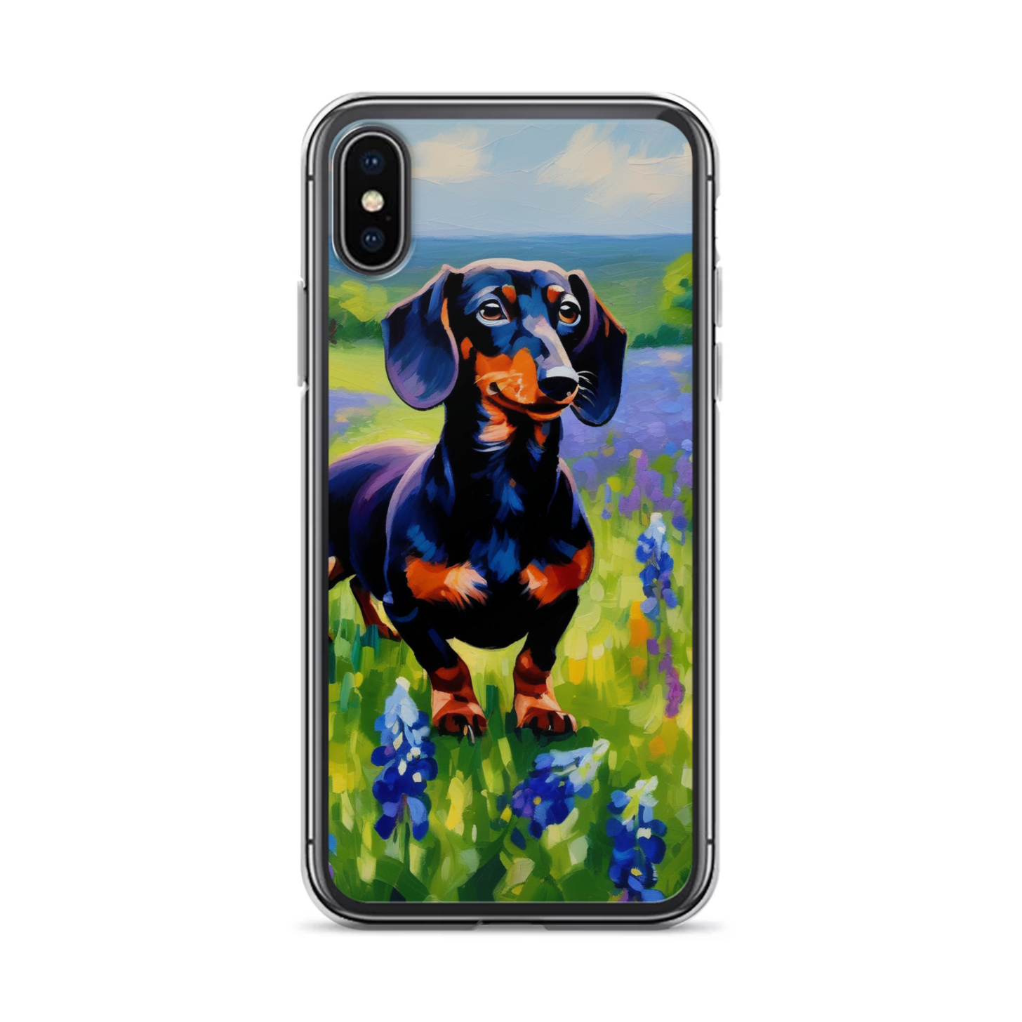 PugMug Custom Black Dachshund iPhone Case