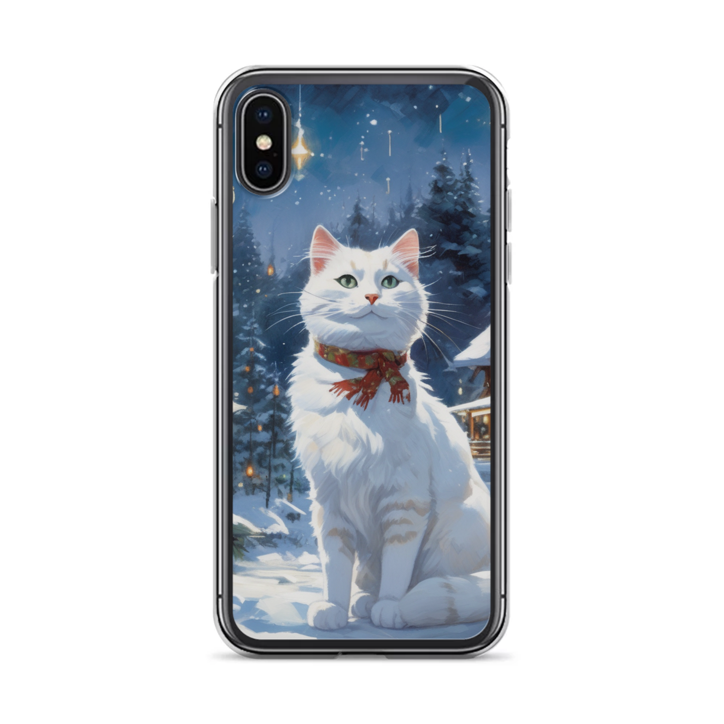 PugMug Custom White Companion Cat iPhone Case