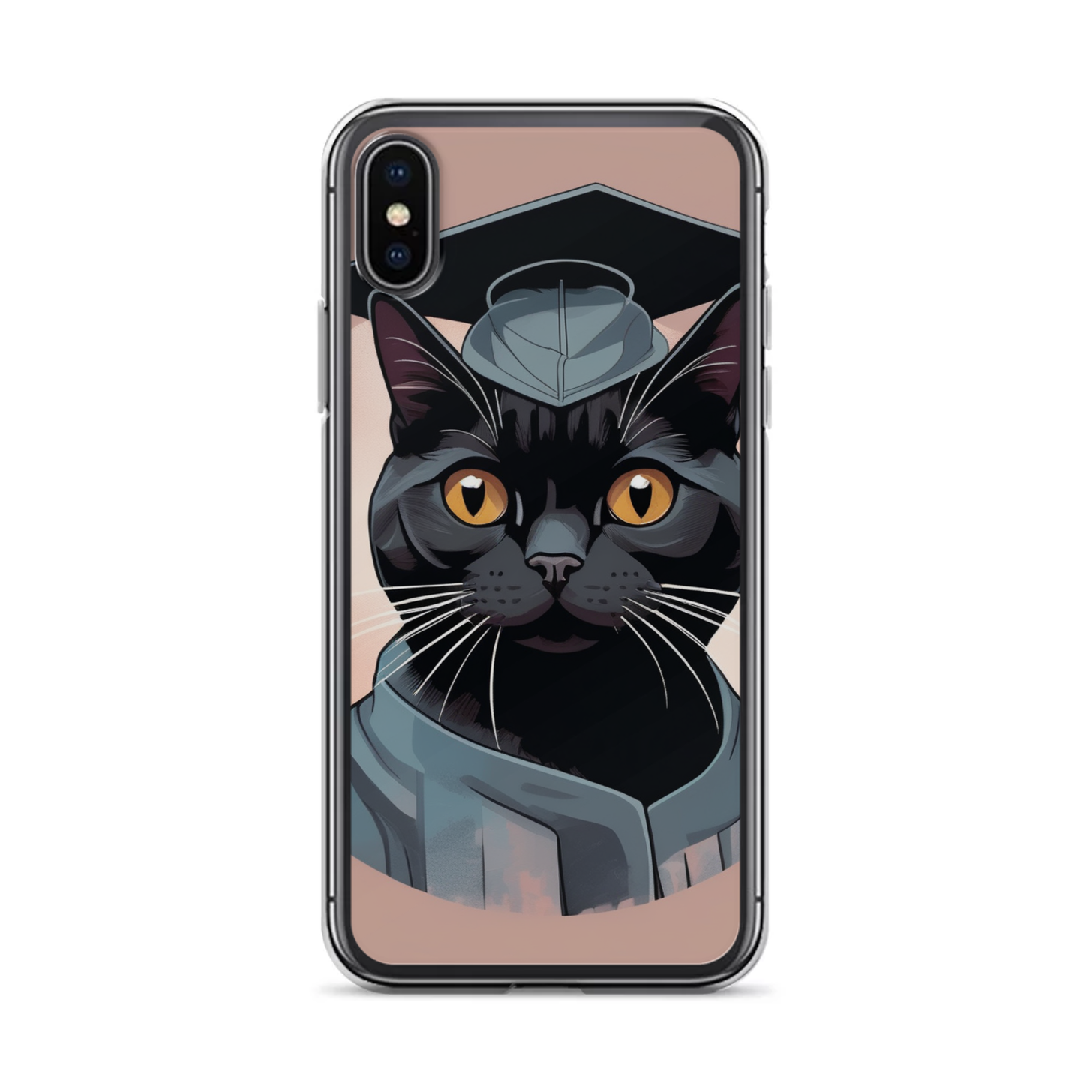PugMug Custom Black British Shorthair Cat iPhone Case