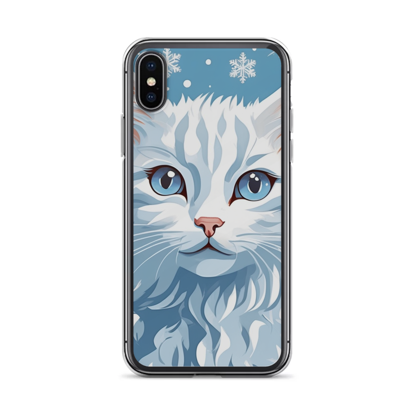 PugMug Custom White Companion Cat iPhone Case