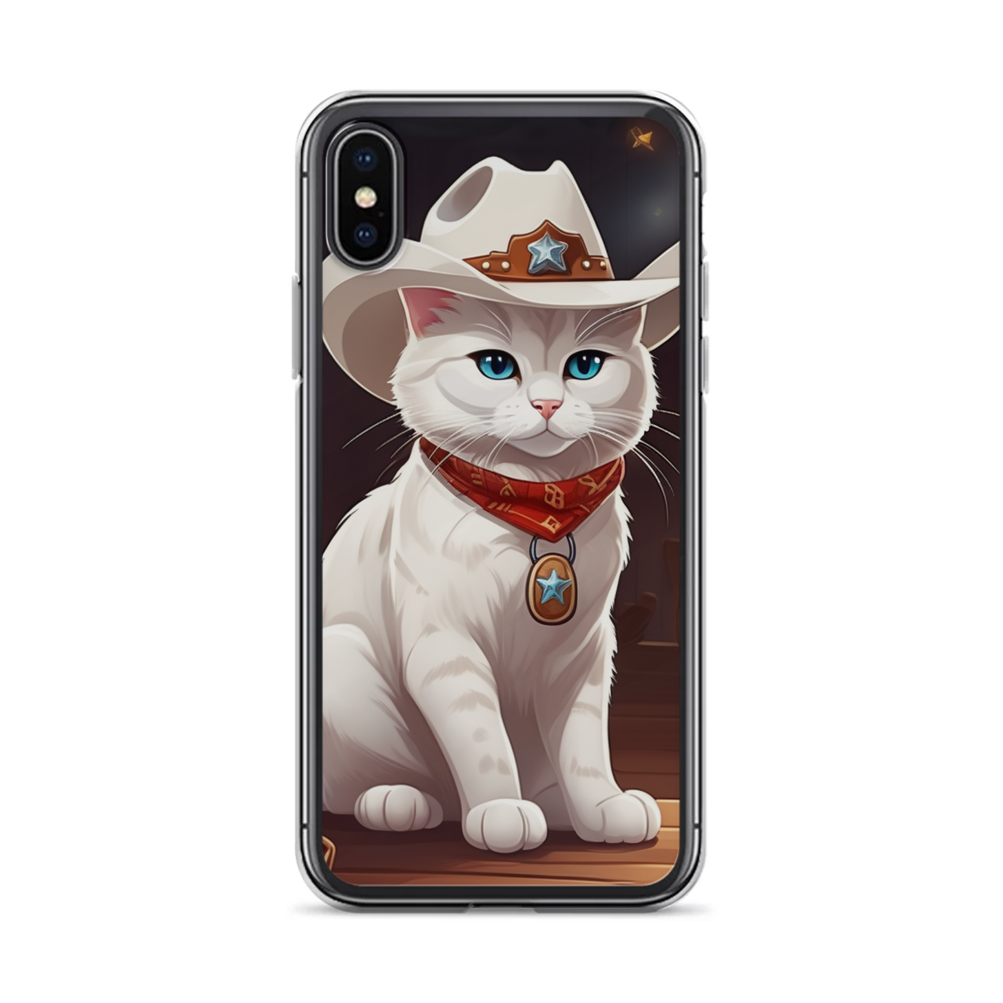PugMug Custom White Companion Cat iPhone Case