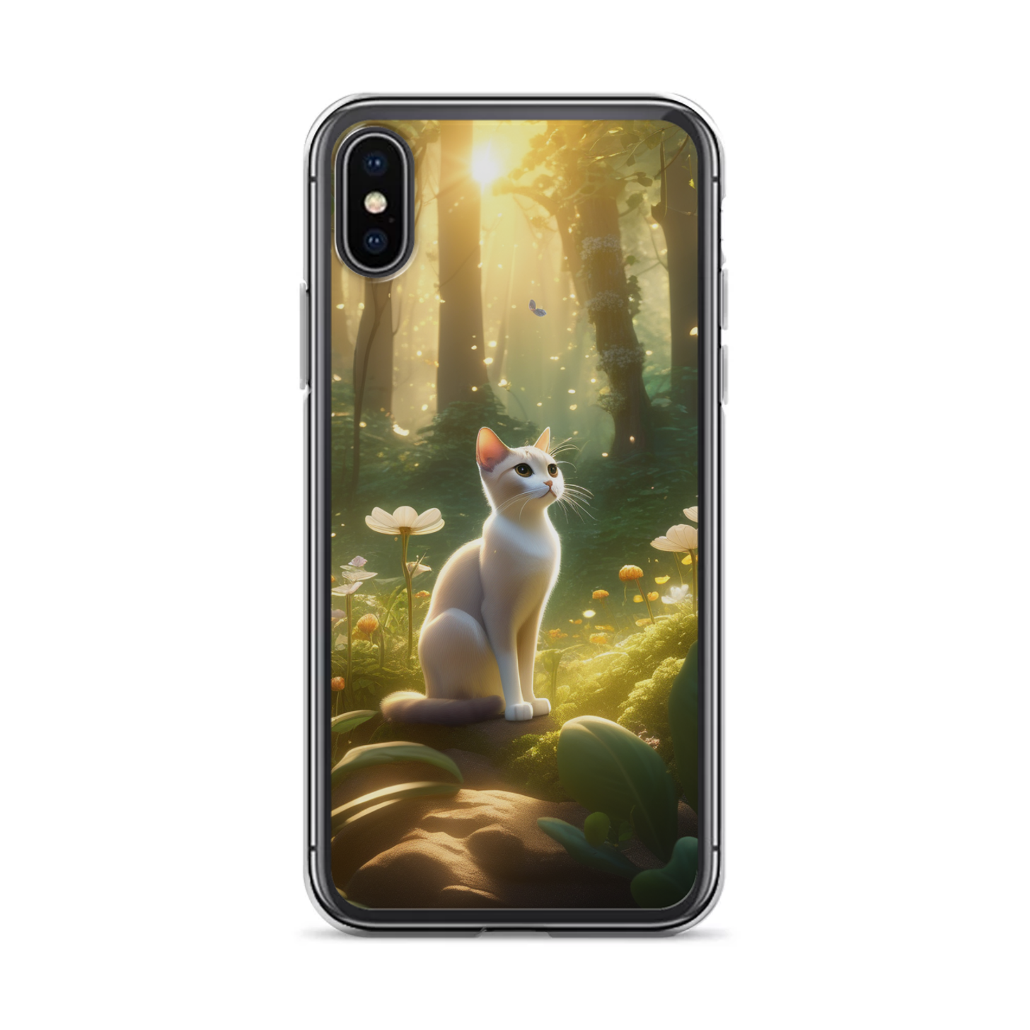 PugMug Custom White Abyssinian Cat iPhone Case