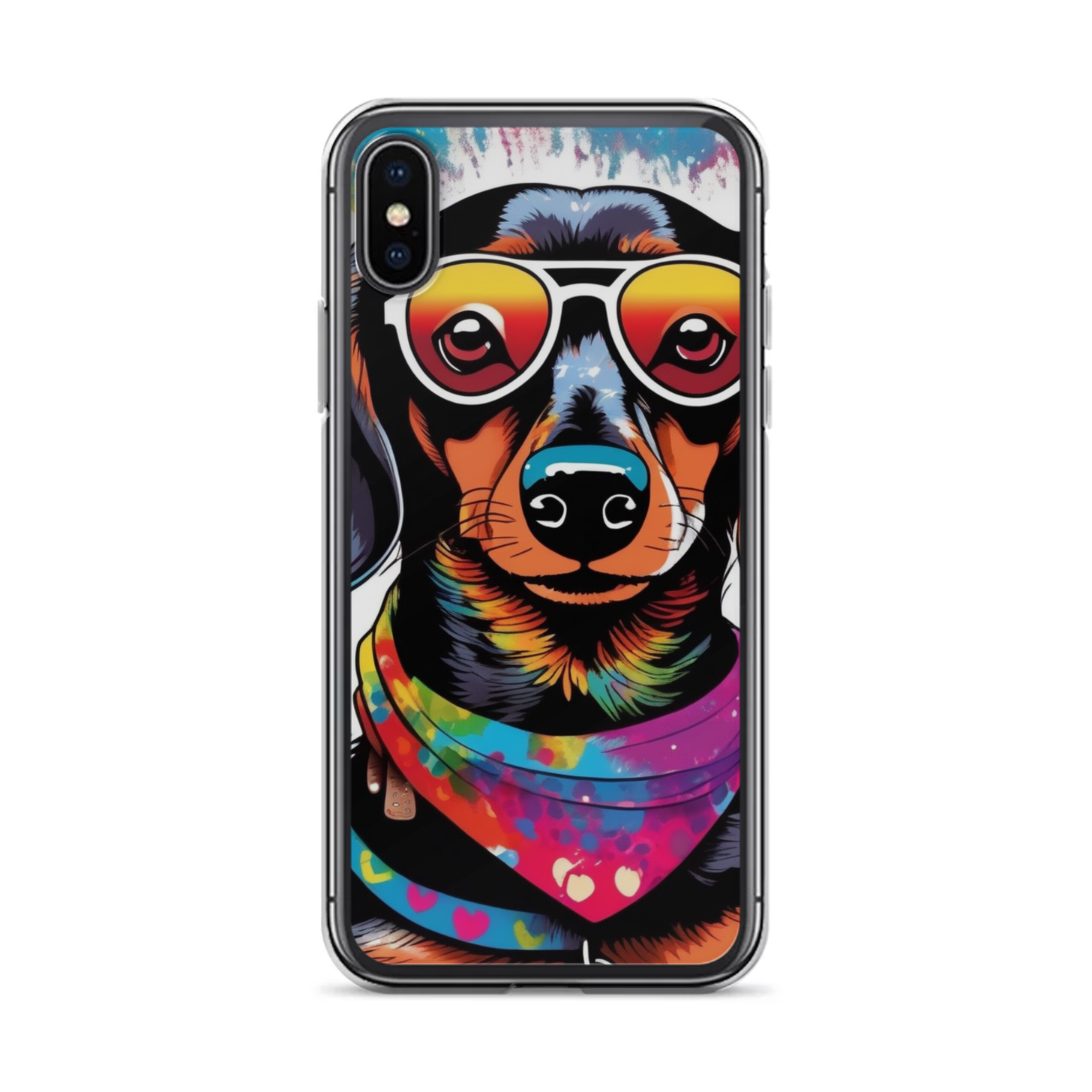 PugMug Custom Black Dachshund iPhone Case