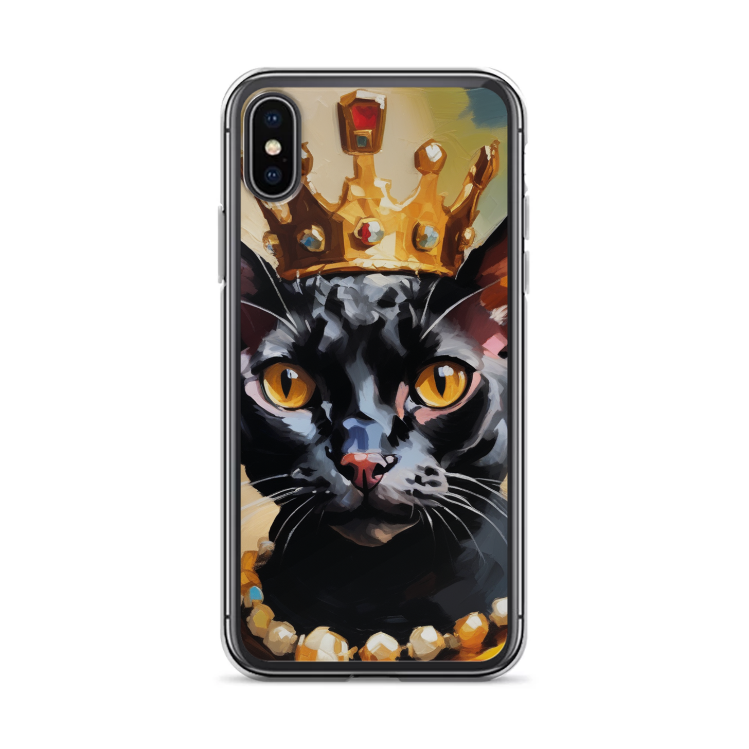 PugMug Custom Black Devon Rex Cat iPhone Case