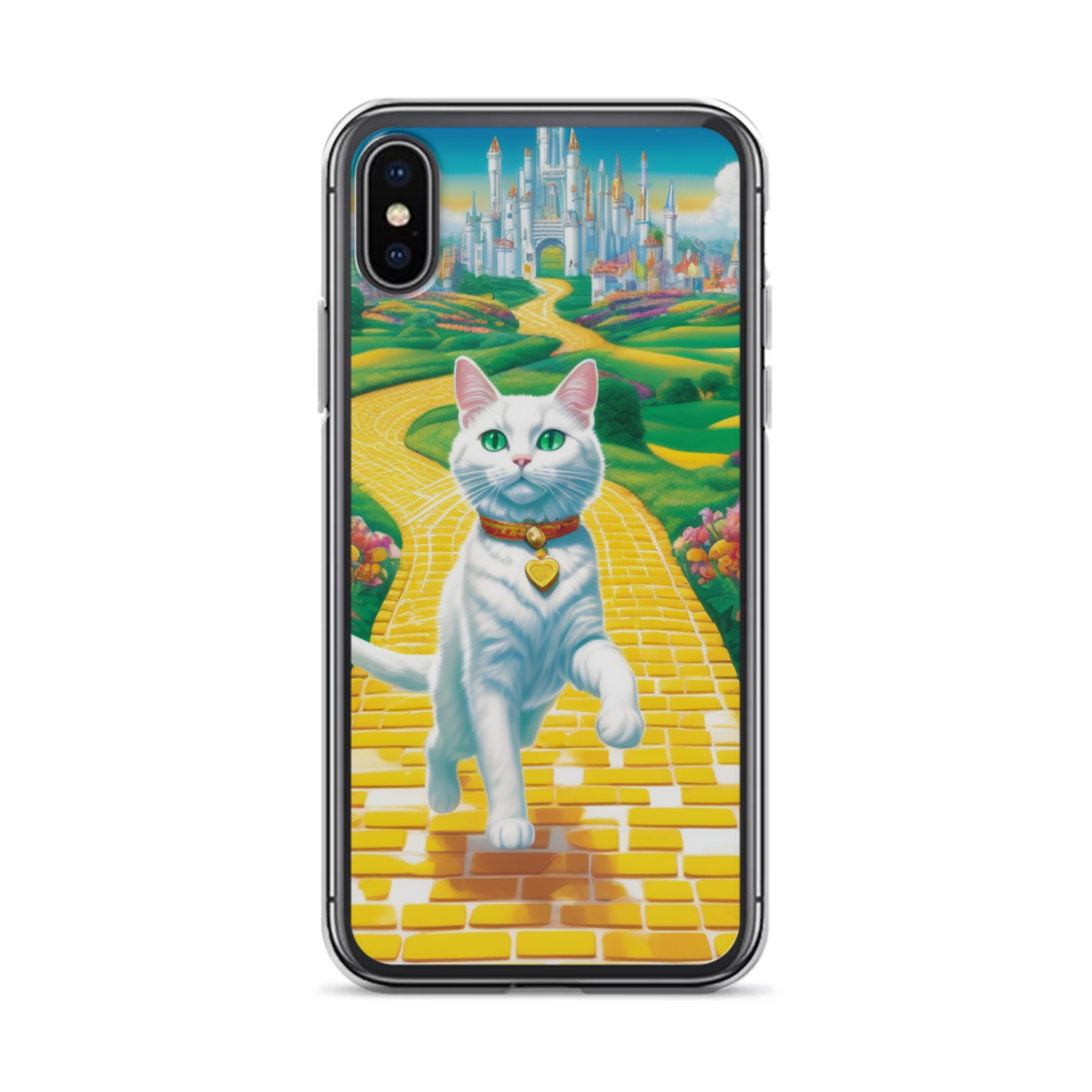 PugMug Custom White Companion Cat iPhone Case