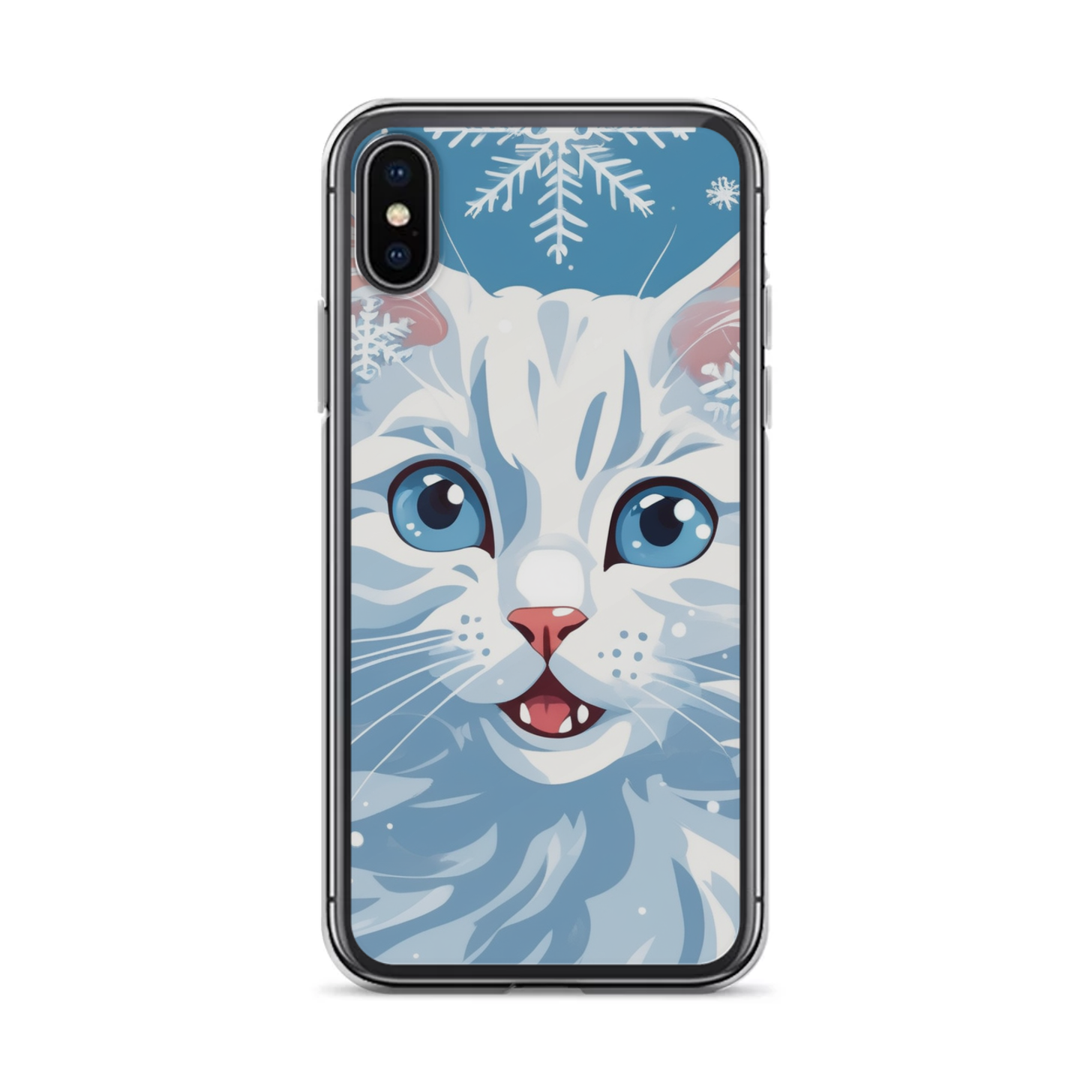 PugMug Custom White Companion Cat iPhone Case