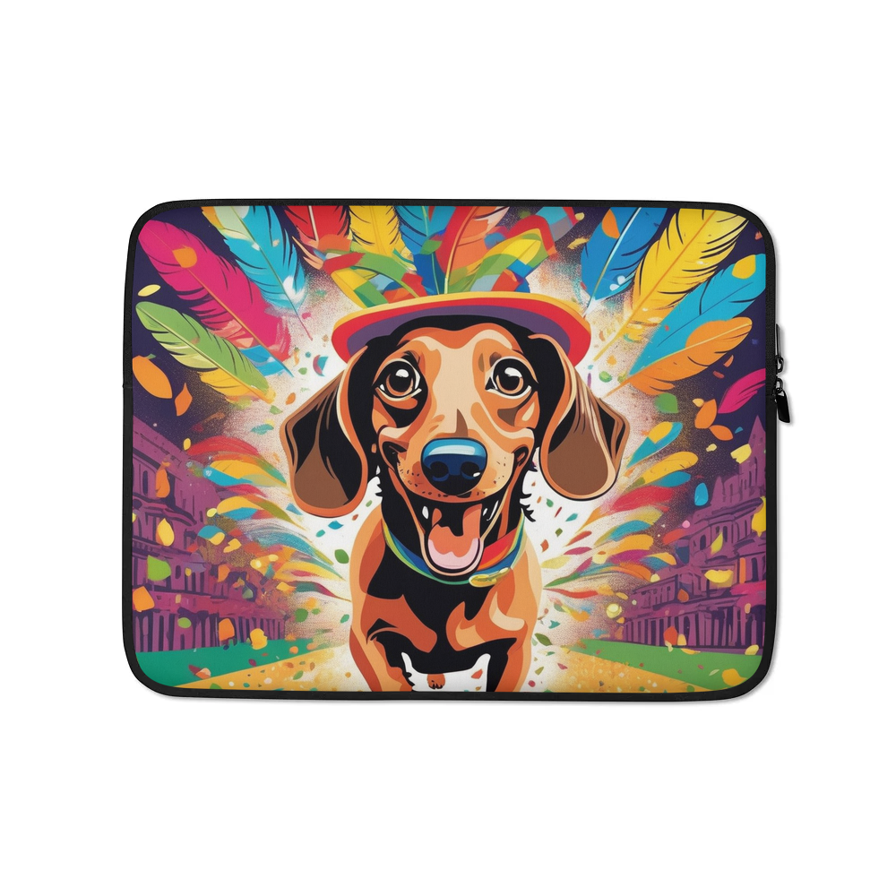 PugMug Custom Tan Dachshund Laptop Sleeve