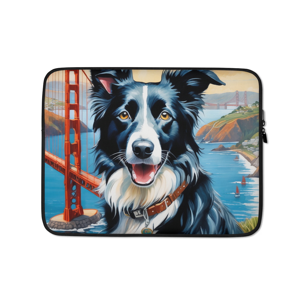 PugMug Custom Border Collie Laptop Sleeve