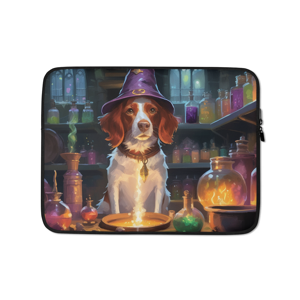 PugMug Custom Brittany Dog Laptop Sleeve