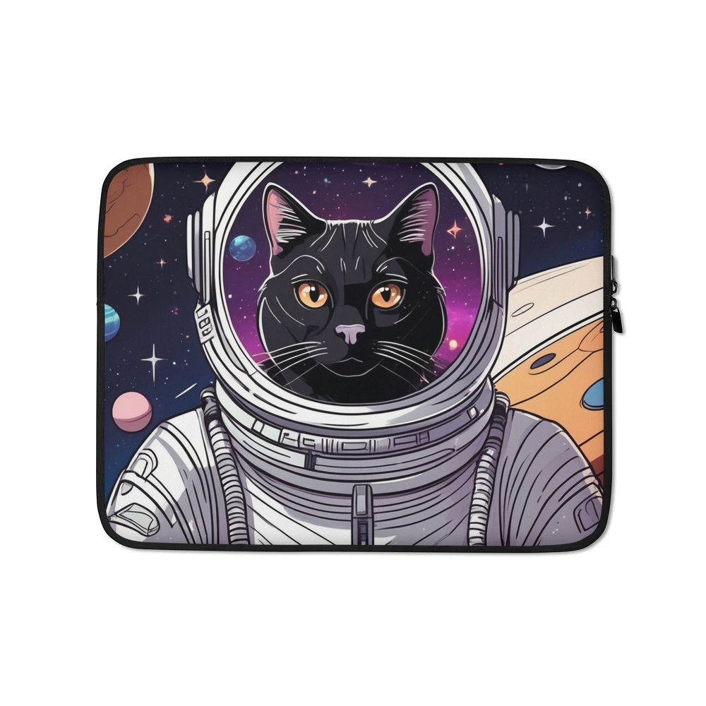 PugMug Custom Black Exotic Cat Laptop Sleeve