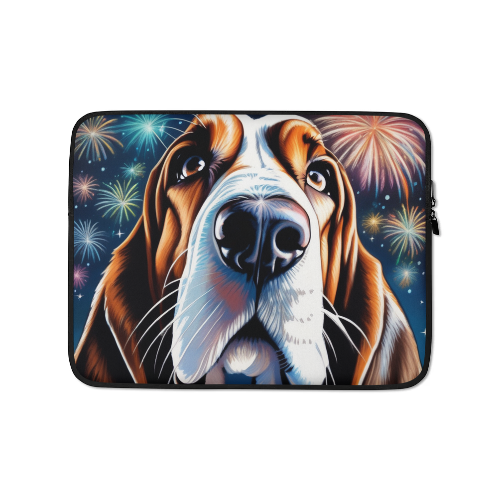 PugMug Custom Basset Hound Laptop Sleeve