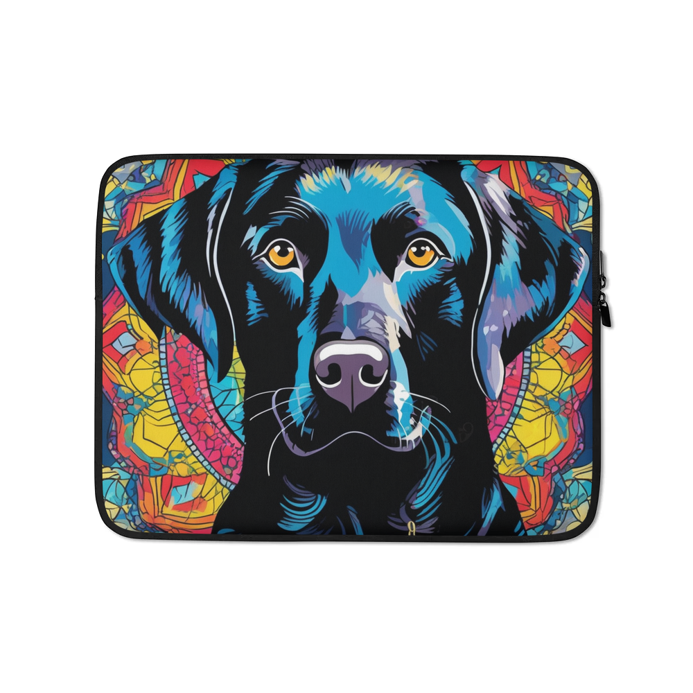 PugMug Custom Black Labrador Retriever Laptop Sleeve