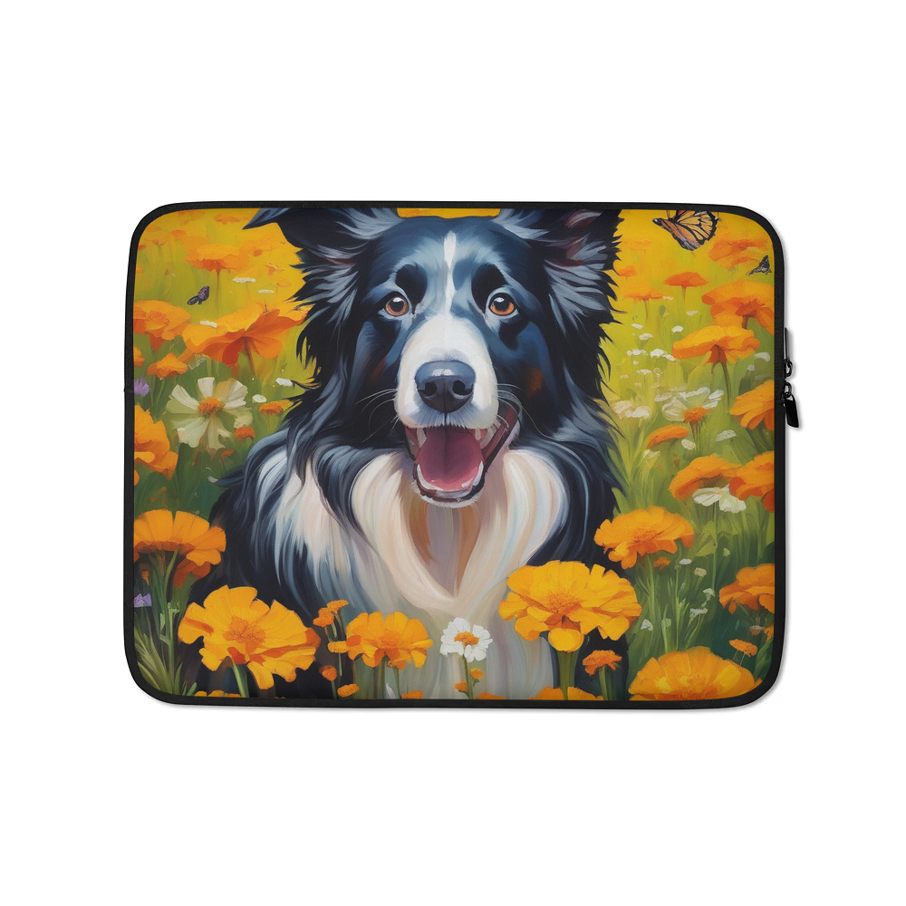 PugMug Custom Border Collie Laptop Sleeve