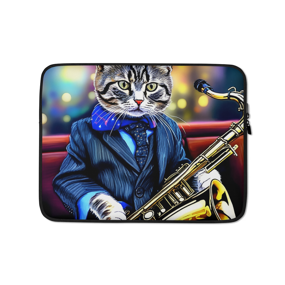 PugMug Custom Tabby Scottish Fold Cat Laptop Sleeve