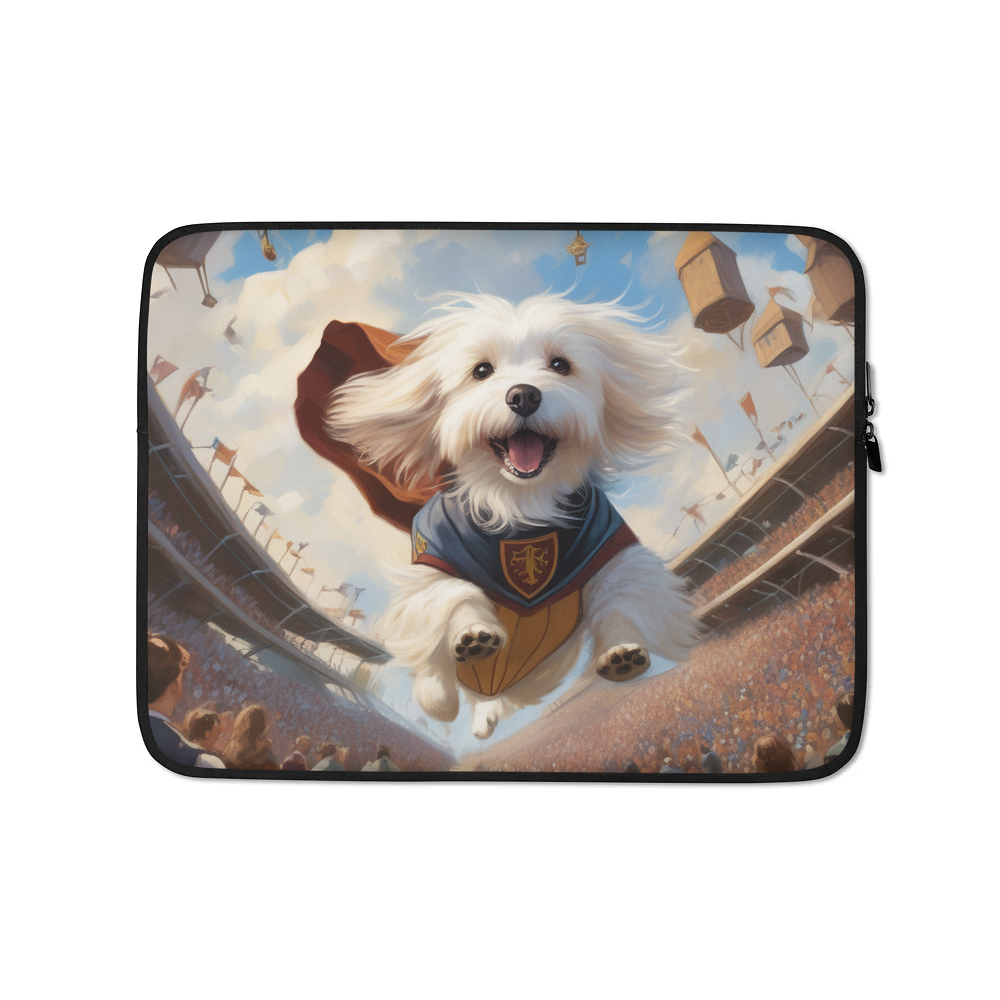PugMug Custom White Havanese Dog Laptop Sleeve