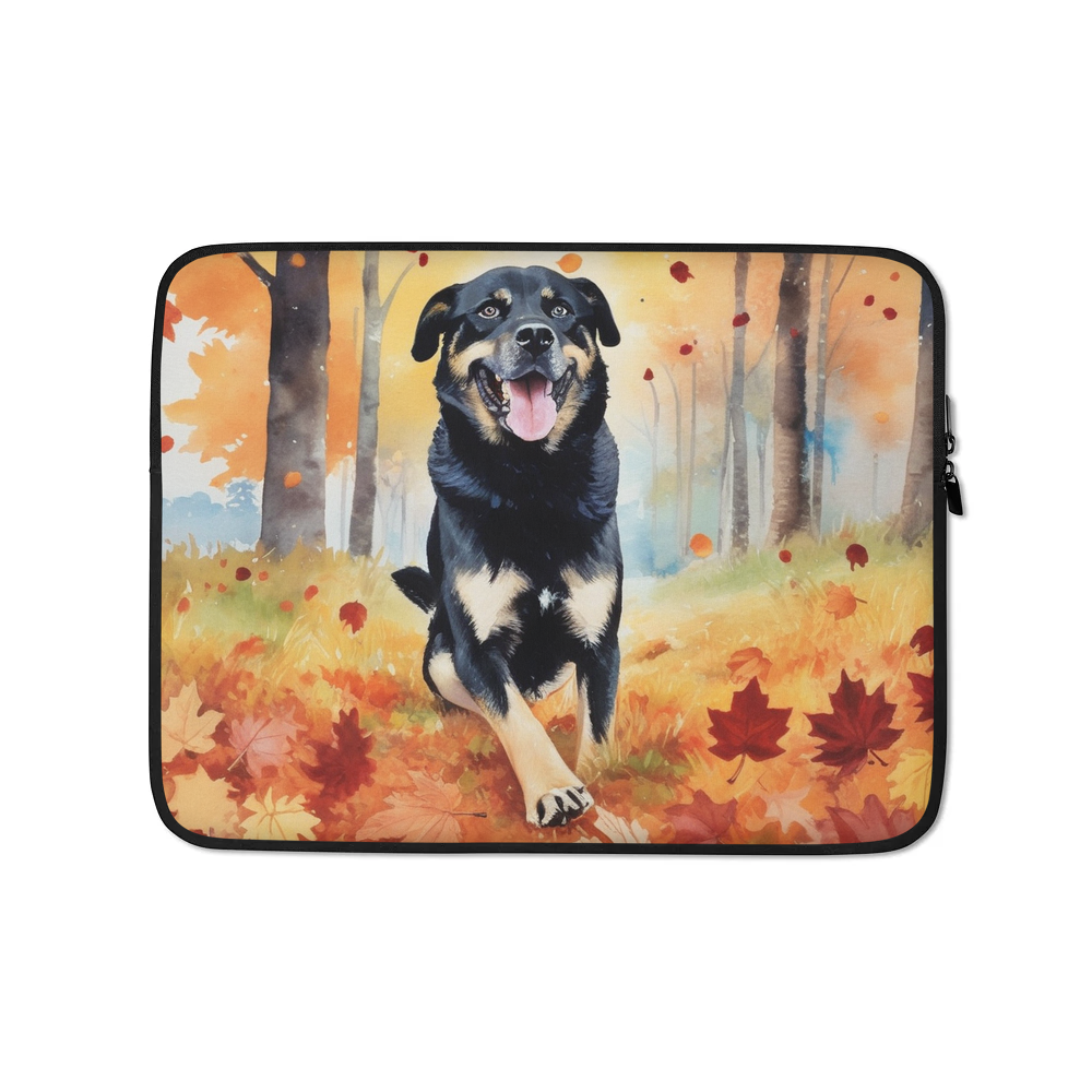 PugMug Custom Blue Laptop Sleeve