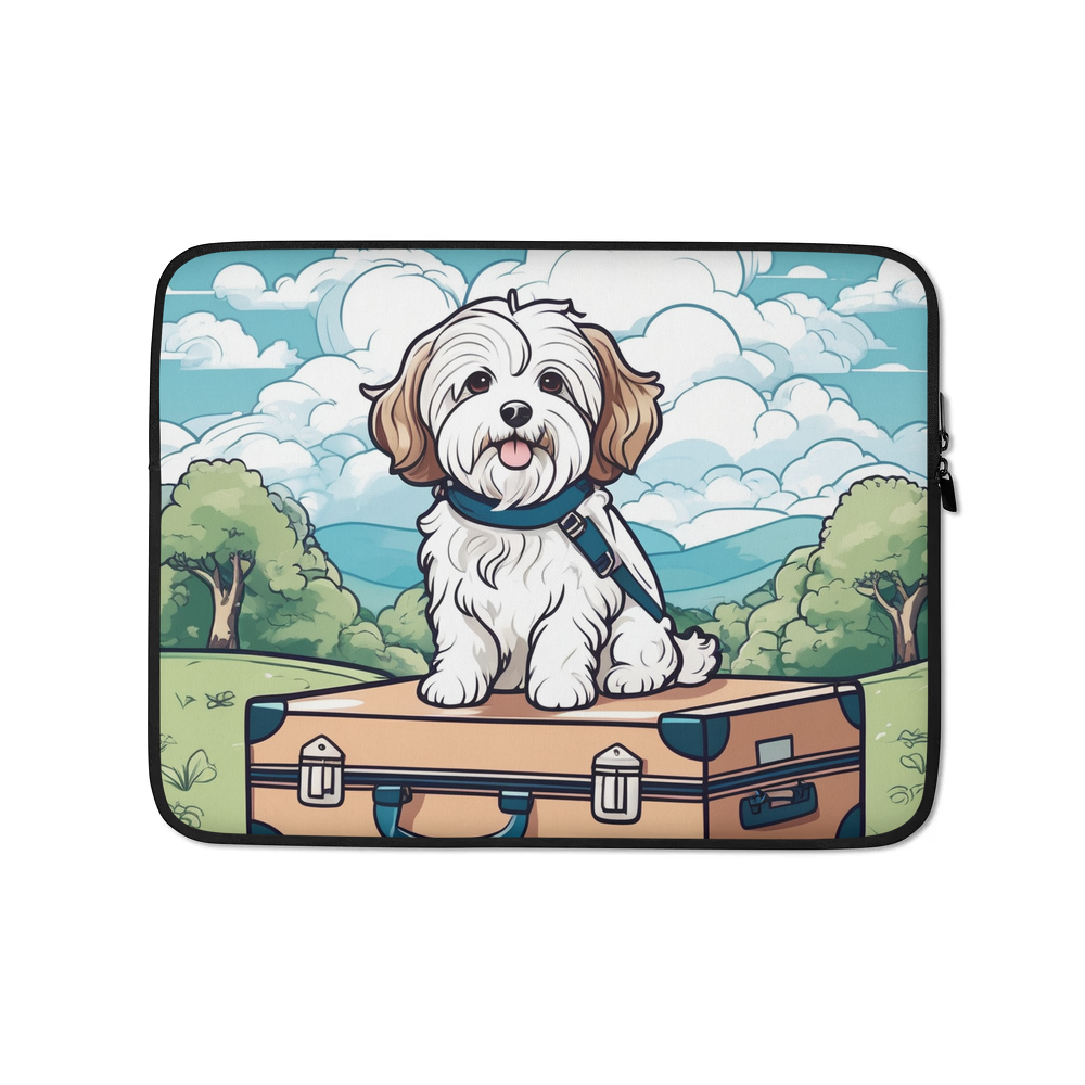 PugMug Custom White Havanese Dog Laptop Sleeve
