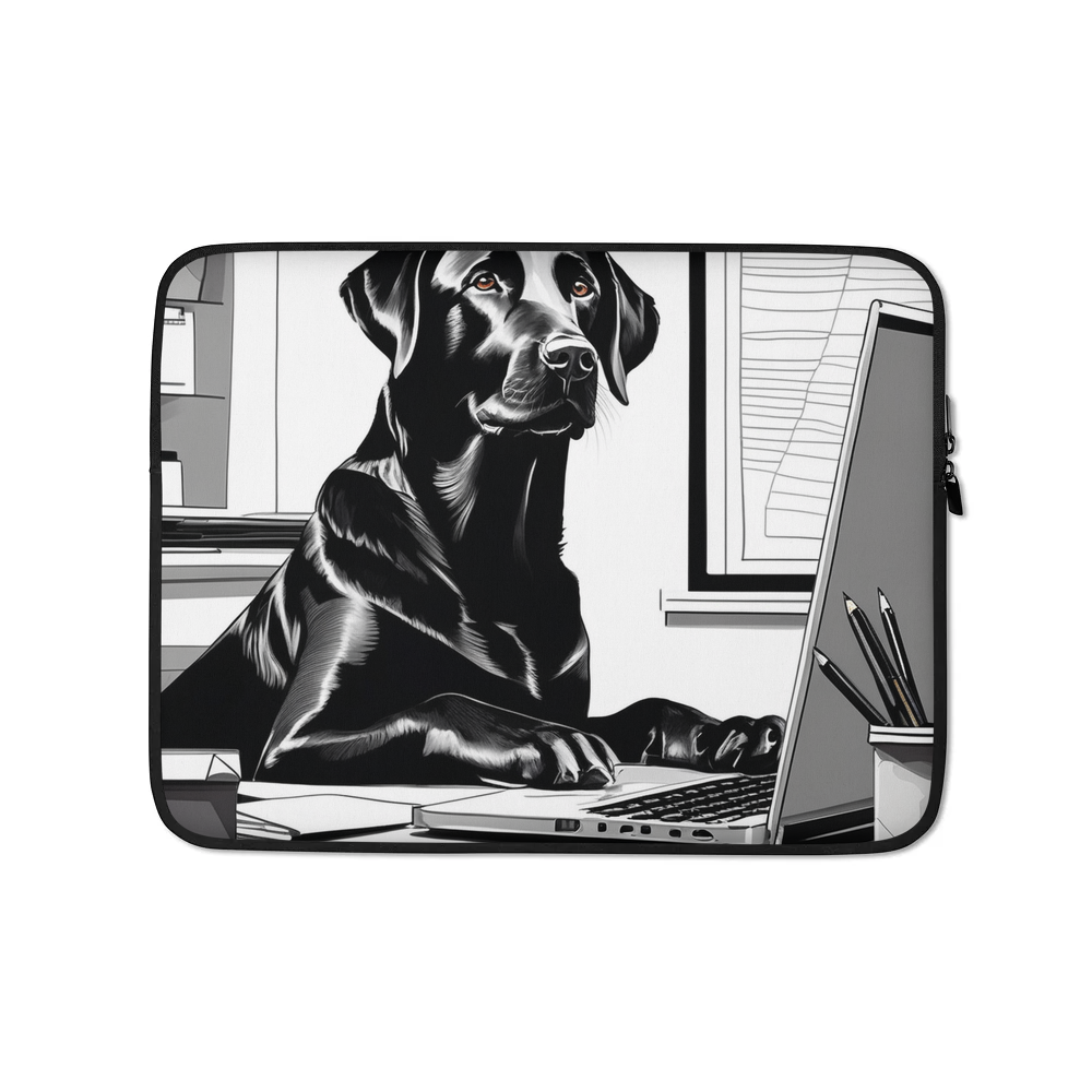 PugMug Custom Black Labrador Retriever Laptop Sleeve