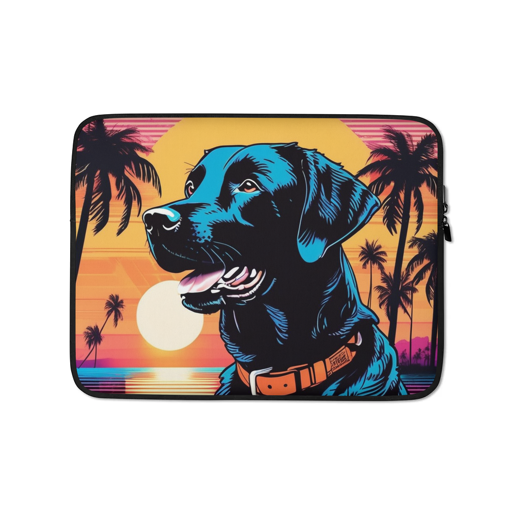 PugMug Custom Black Labrador Retriever Laptop Sleeve