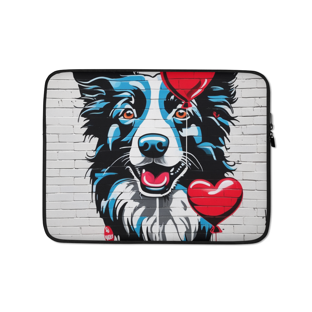 PugMug Custom Border Collie Laptop Sleeve