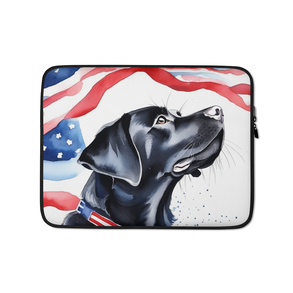 PugMug Custom Black Labrador Retriever Laptop Sleeve