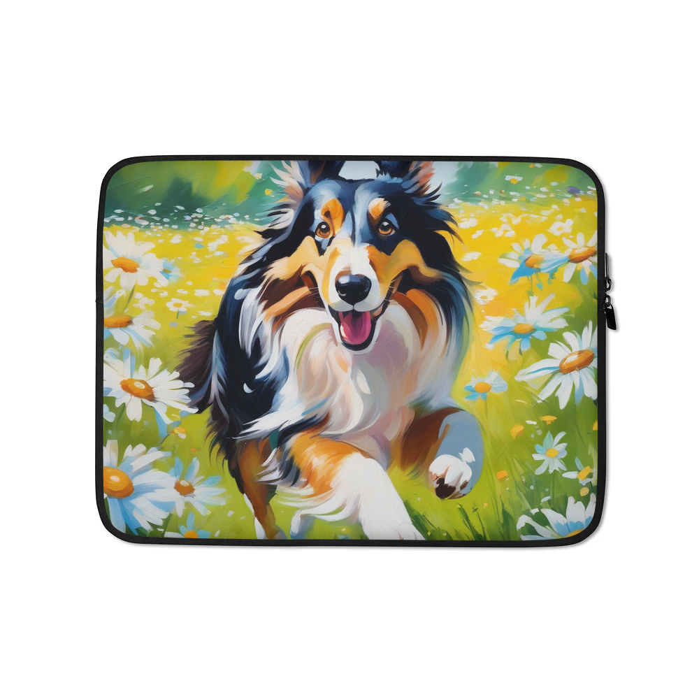 PugMug Custom Collie Laptop Sleeve