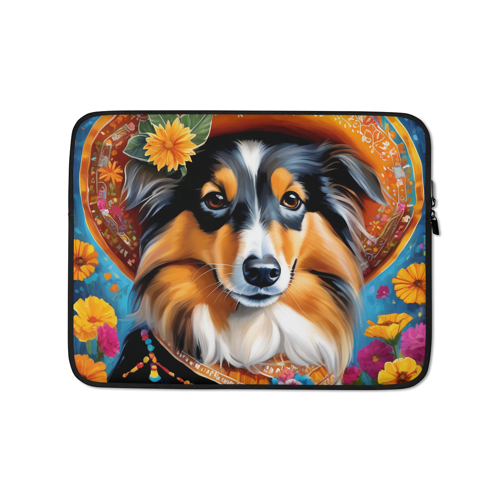 PugMug Custom Shetland Sheepdog Laptop Sleeve