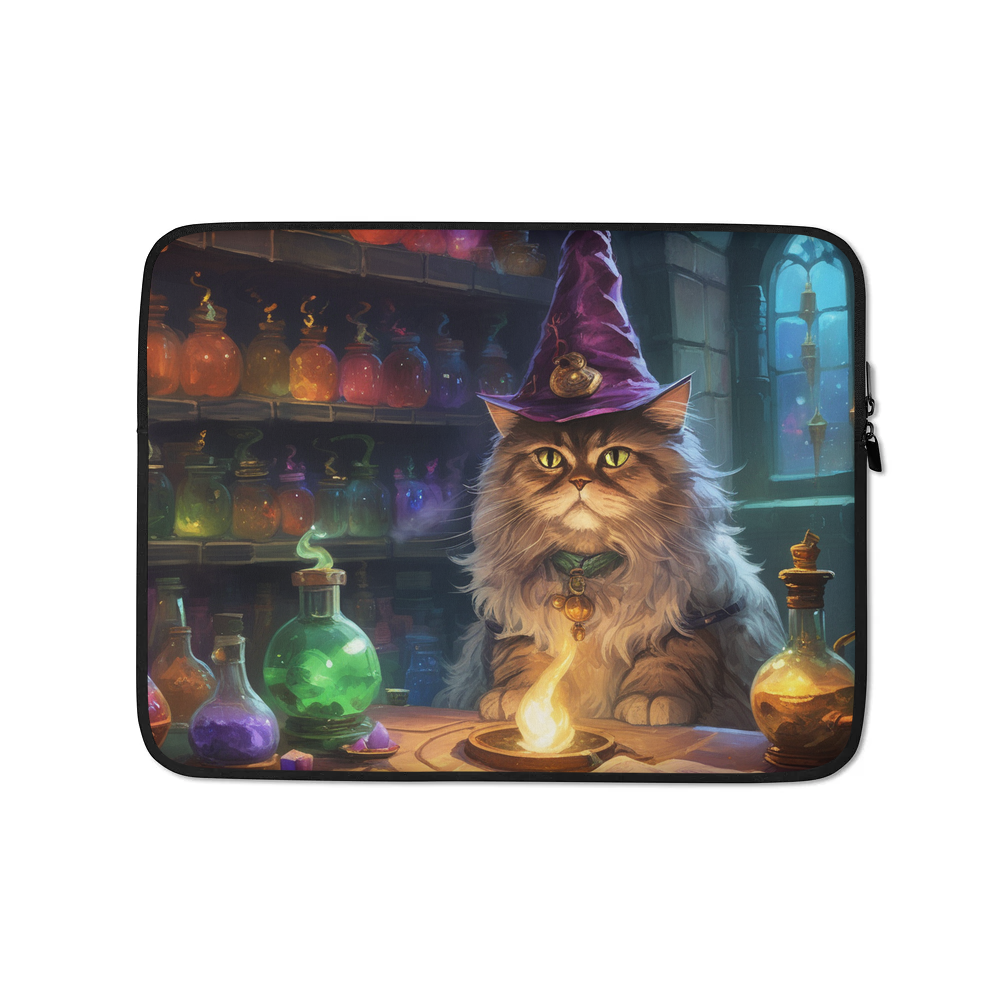 PugMug Custom Tabby Persian Cat Laptop Sleeve