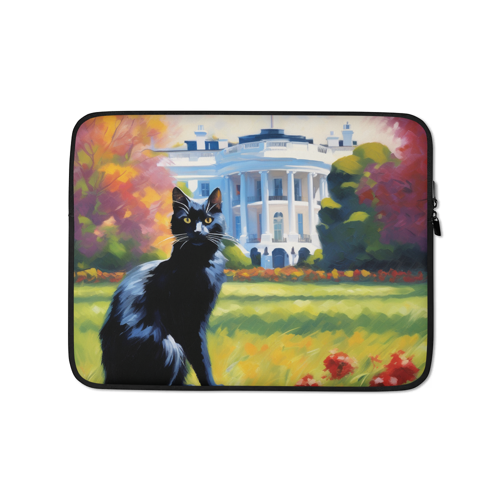 PugMug Custom Black Companion Cat Laptop Sleeve