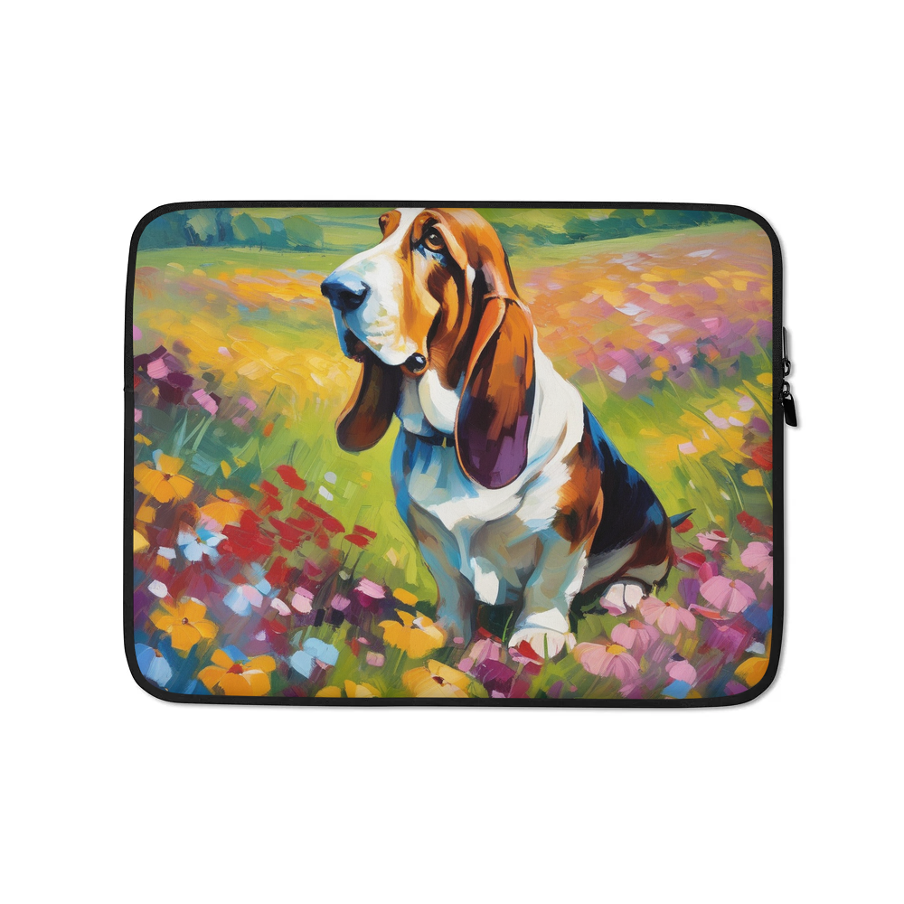 PugMug Custom Basset Hound Laptop Sleeve